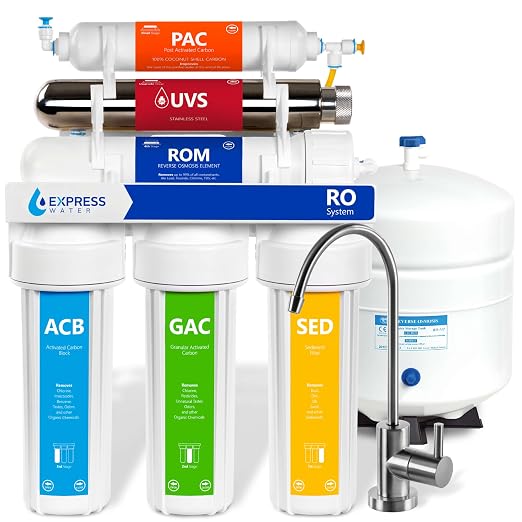 Express Water Reverse Osmosis Ultraviolet Water Filtration System – 100 GPD by ExpressWater