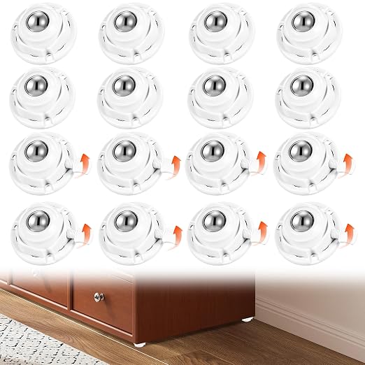 16 Pack Self Adhesive Caster Wheels by JAXJIADAXIN