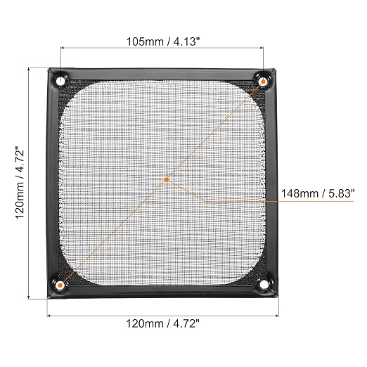 PATIKIL 120mm Computer Fan Filter Grill - Image 2