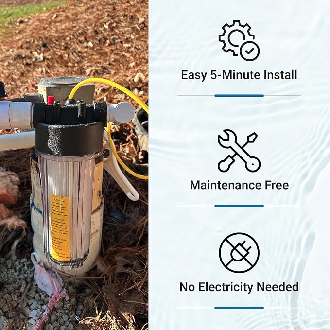 Deluxe Well Water Filter System, Eliminate Rotten Egg & Sulfur Smell, Remove - Image 4