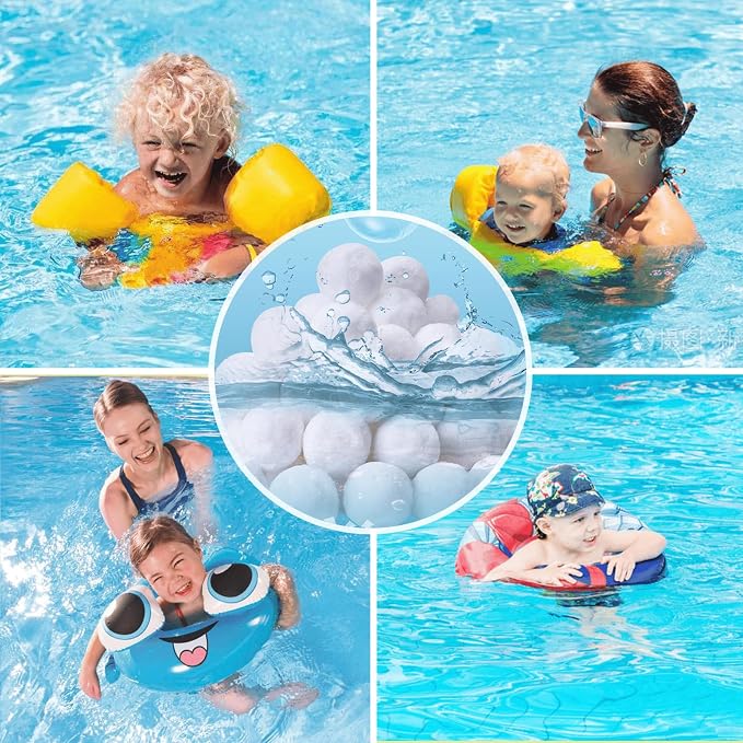 4.6 lbs Pool Filter Balls for Sand Filter, Eco-Friendly Reusable Pool Fiber - Image 7