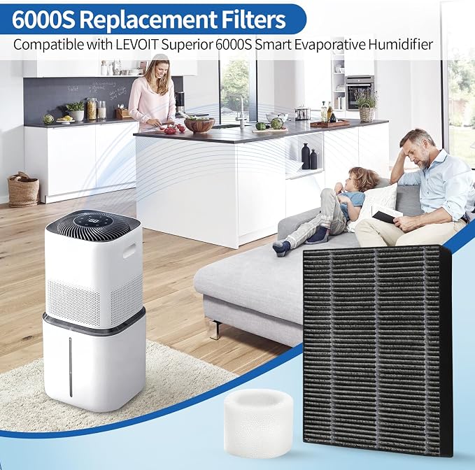 4-Pack Humidifier Premium Replacement Filters - Image 2