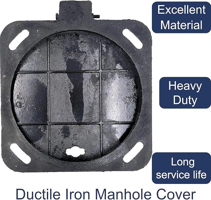 12 In Cast Iron Manhole Cover and Frame - Image 3