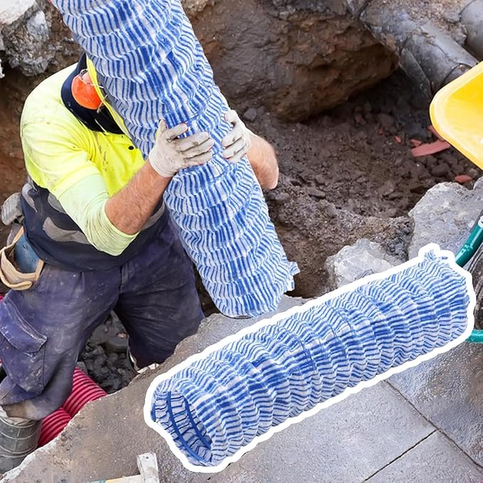 8" X 3 10 20 30 40 50 100 150' Land Drainage Pipe, Expandable Soft Infiltration by Unknown