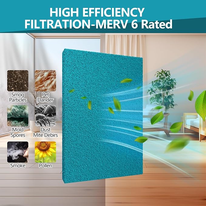 Reusable Air Filter 20x30, High Air Flow Cut to Fit Furnace Filters, MERV 6 - Image 3