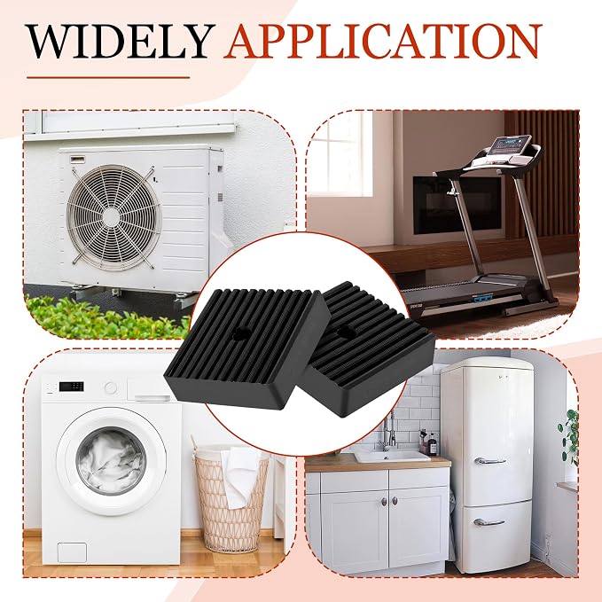 Anti Vibration Pads suitable for Air Compressor or Equipment, Solid Rubber - Image 7