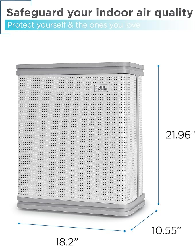 BLACK+DECKER Air Purifier with UV Technology, HEPA Air Purifier - Image 7