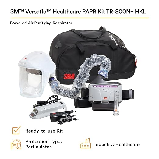 3M PAPR Respirator, Versaflo Powered Air Purifying Respirator Kit, TR-300N+ HKL - Image 3