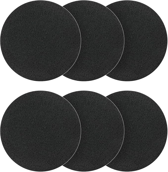 Charcoal Filters for Compost Bucket, 6 Pack Compost Bin Filter, 6.7 inch by Tecreddy
