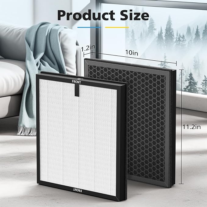 2 Pack F1 Replacement Filter for AMEIFU F1 Air Purifier, Double-Sided Air - Image 8