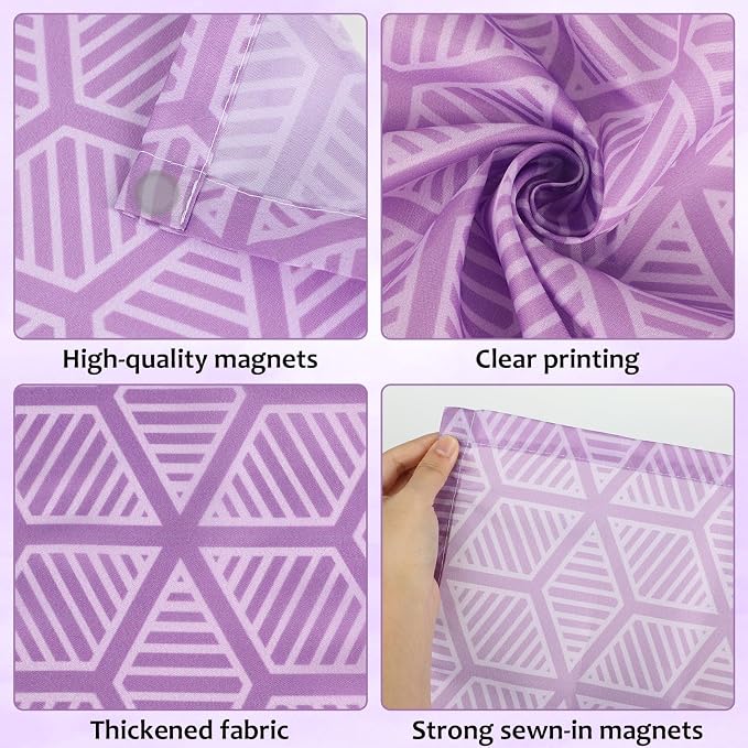 QOUBAI 4PCS Fluorescent Light Covers, 4x2 Feet Magnetic Light Cover Fluorescent - Image 3