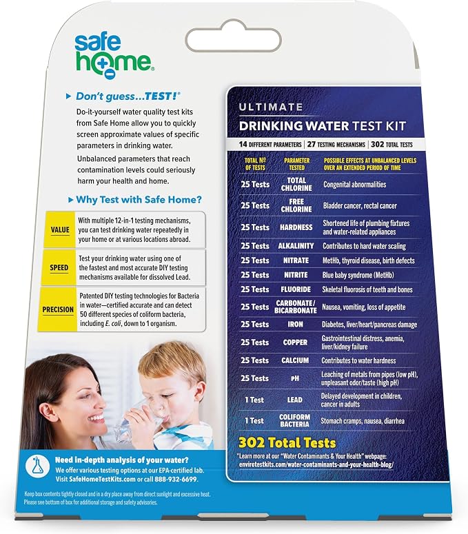 Safe Home® 14-in-1 DIY Drinking Water Test Kit – Includes The #1 Selling Lead & - Image 2