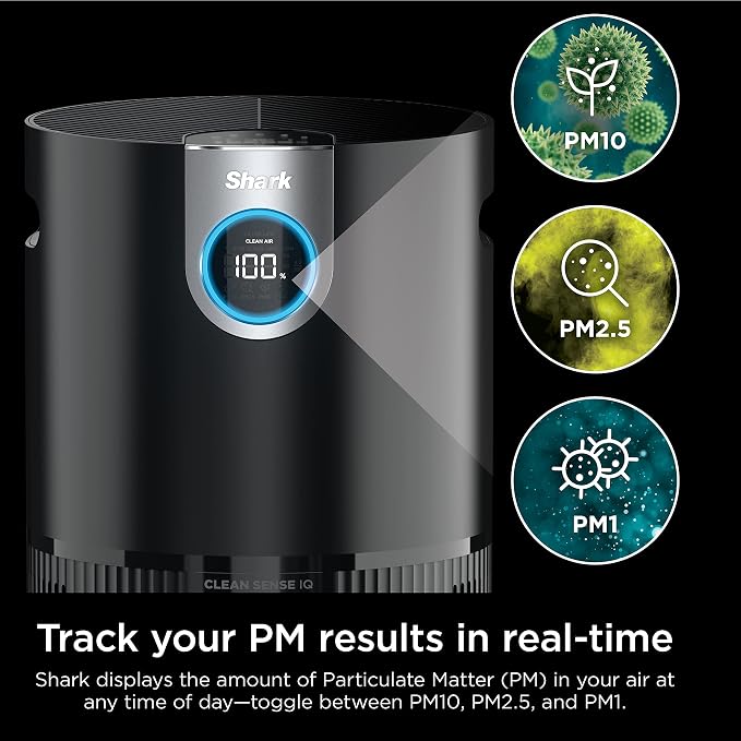 Shark Air Purifier for Home, and Bedroom, Clean Sense Technology, HEPA Air - Image 11