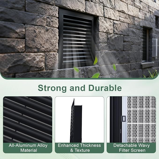 2-Pack 14"x14" Gable Vent - Image 3