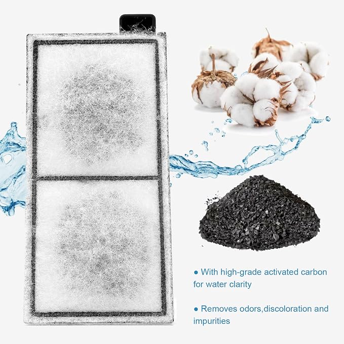 AQQA 8 Pack Aquarium Replacement Filter Cartridge Fish Tank Filter Cartridge - Image 5