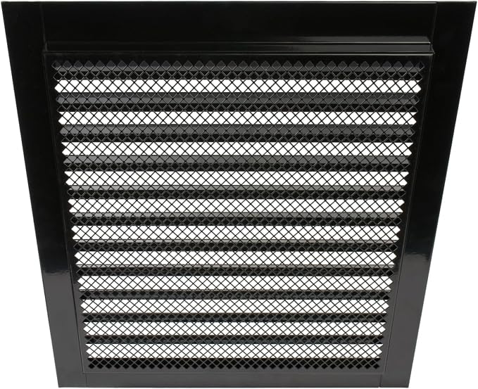 Repa Market 12" x 12" Inch Galvanized Steel Black Soffit Air Vent Cover - Image 9