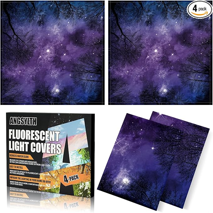 ANGSYLTH 2 x 2 Feet Fluorescent Light Covers by ANGSYLTH