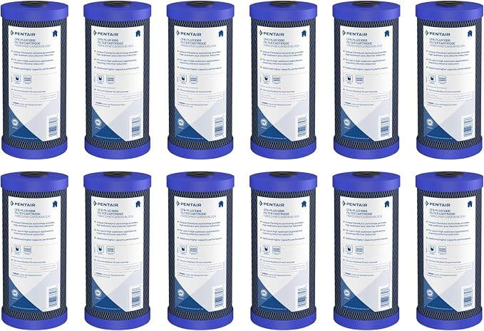 Pentair Pentek CFB-Plus10BB Big Blue Carbon Water Filter, Whole House Fibredyne by PENTAIRPENTEK
