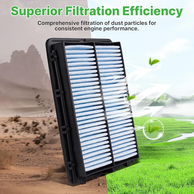 2PCS CA11942 Engine Air Filter Fit - Image 6