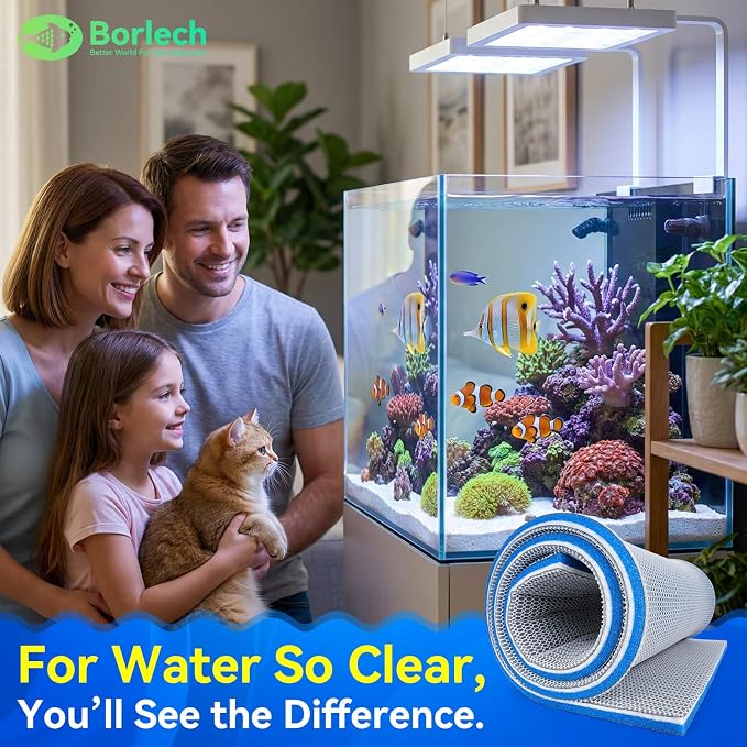 Borlech 8-Layer Fast-Acting Aquarium Filter Pad - Image 2