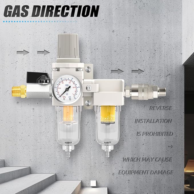 1/4" NPT Air Drying System, Double Air Filters - Image 3