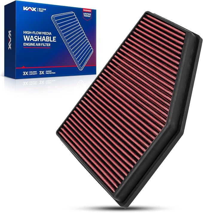 KAX Premium Washable Engine Air Filter, 33-3079 Replacement by KAX