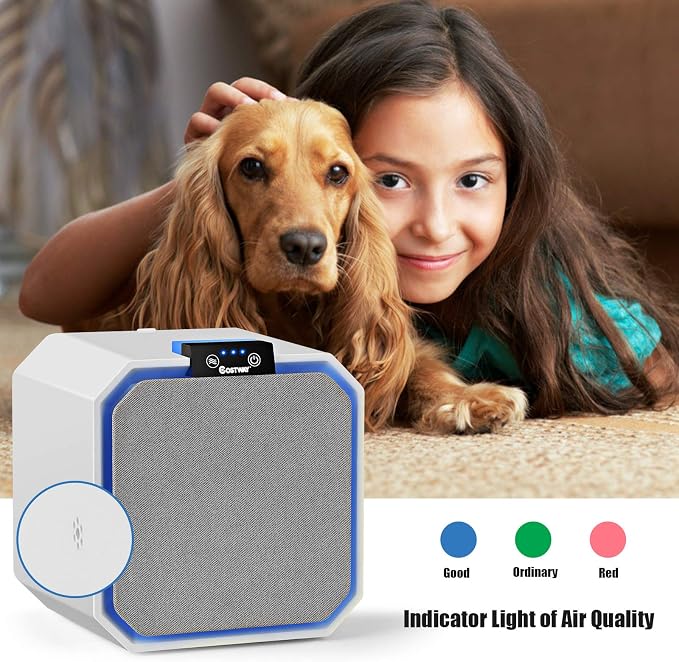 COSTWAY Air Purifier, Desktop Air Cleaner - Image 4