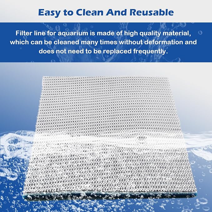 8 Layer Aquarium Filter Media Pad, 15.7 x 11.8 in Washable Cuttable Filters - Image 5