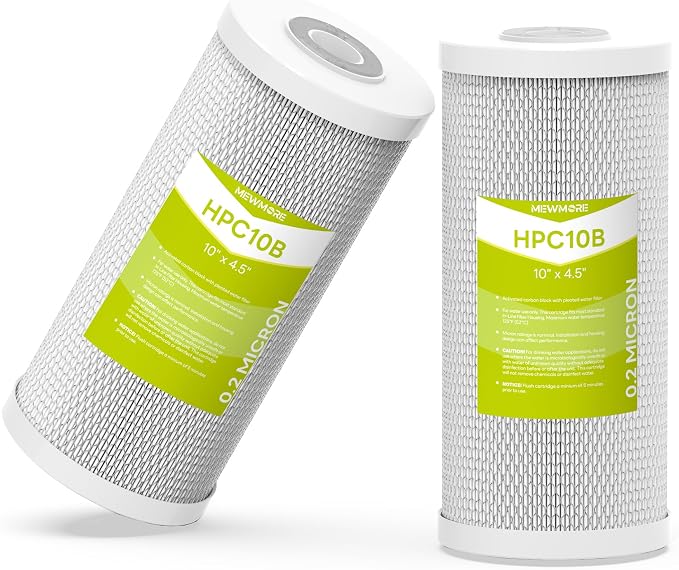 0.2 Micron 10" x 4.5" Water Filter by MewMore