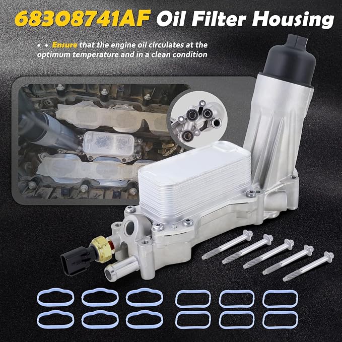 926-876 Upgraded Aluminum Engine Oil Filter Housing - Image 2