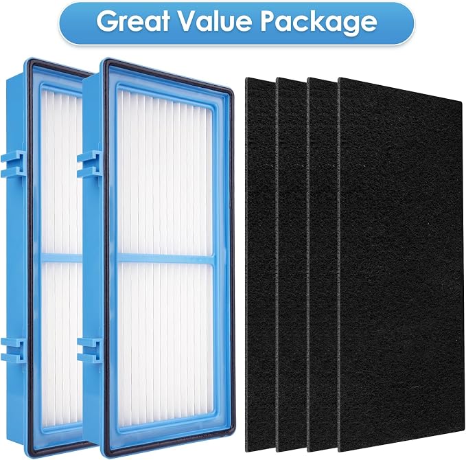 AER1 Filter 2 HEPA Filters + 4 Carbon Booster Filters Compatible - Image 2