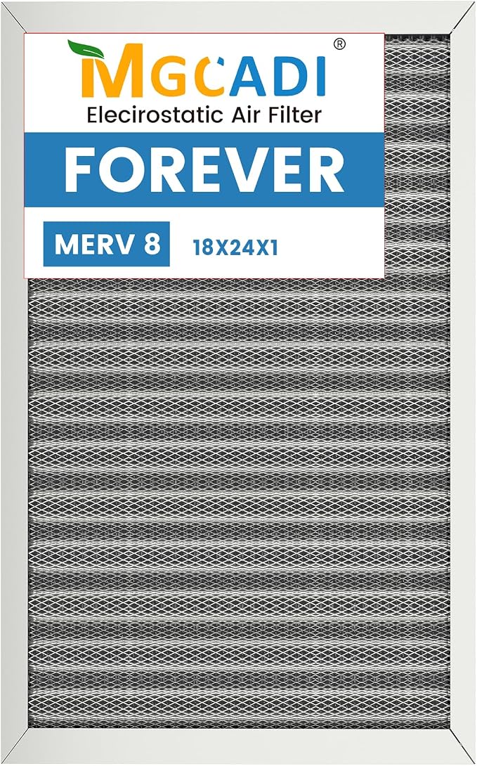 18x24x1 HVAC Furnace Air Filter, Lasts a Lifetime, the Last HVAC Filter You by MGCADI