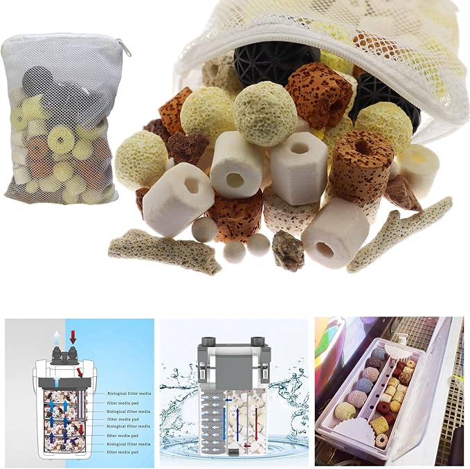 Aquarium Filter Media: 12-in-1 Bio Balls & Ceramic Rings Kit - Image 4