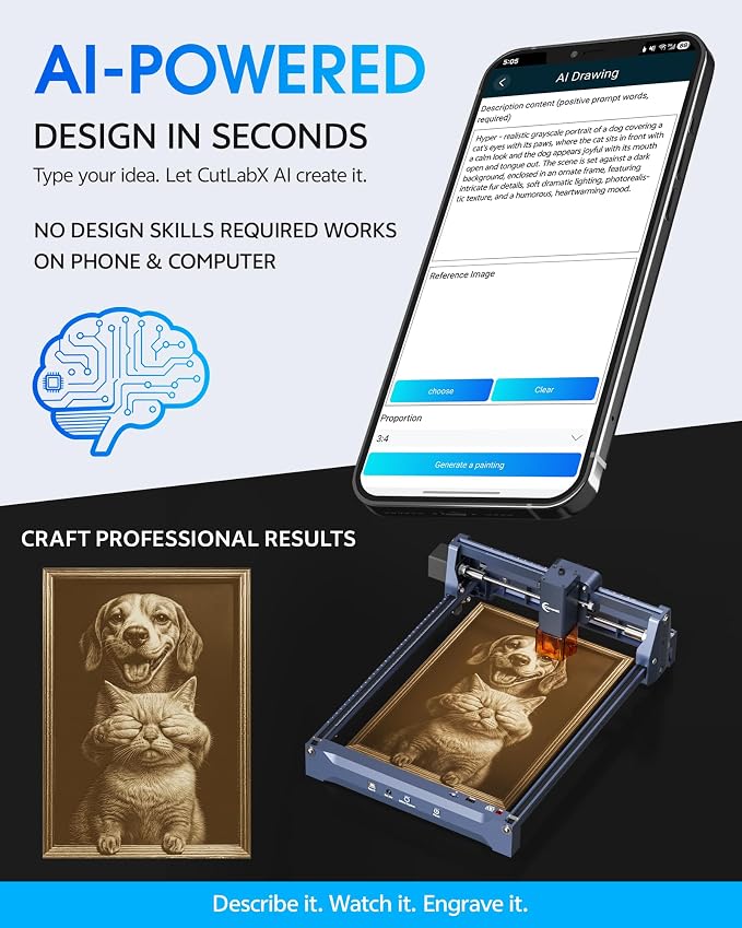Laser Engraver, Carverall K15 Pro 5W Laser Engraving Machine - Image 8