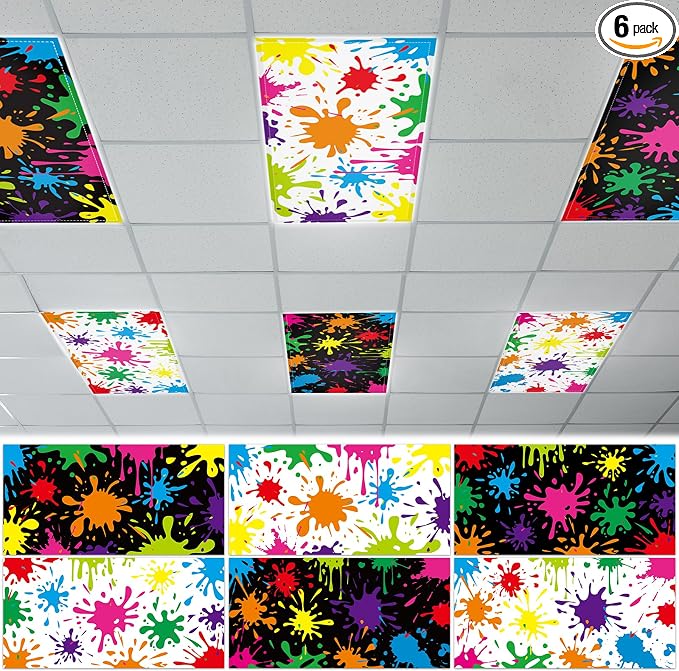 6 Pcs Fluorescent Light Covers by Wiooffen
