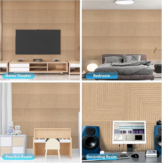 Art3d 6-Pack Self-Adhesive Acoustic Wall Panels - Image 4