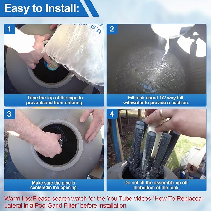SX180DA Lateral Assembly for Hayward S180T Sand Filter, Pool Sand Filter Parts - Image 6