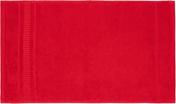 Melissa Linen, 8 Piece Towel Set, 2 Bath Towel 2 Hand Towel 4 Fingertip Red Towels, 100% Turkish Cotton Towels for Bathroom and Kitchen, Absorbent, Quick Dry, Durable and Soft Shower Towel