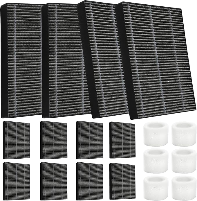DerBlue 12pcs Wick Replacement Filter and 6pcs Top Fill Humidifier Replacement by HOME