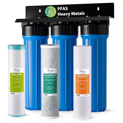 iSpring PFAS & Heavy Metals Whole House Water Filter System, SGS-Tested to by iSpring