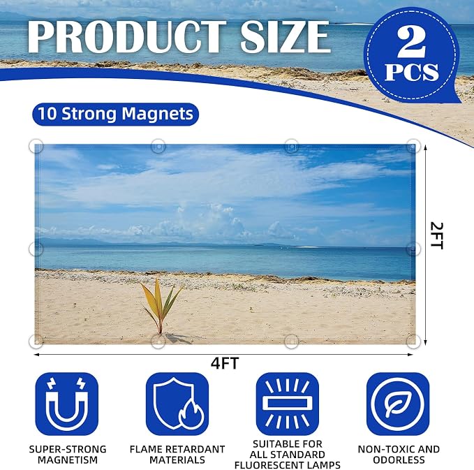 ANGSYLTH 2 Pcs Fluorescent Light Covers - Image 2
