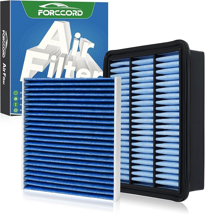 Cabin & Engine Air Filter Fit for 2016-2024 Mazda CX-9 CX9 2.5L Activated by Forccord