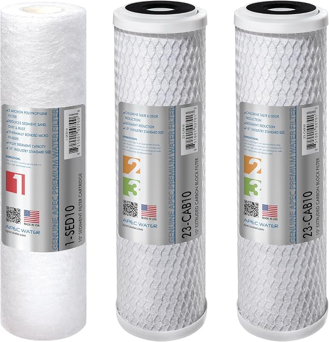 APEC Water Systems ULTIMATE Series US Made Stage 1, 2 & 3 Replacement Filter by APECWaterSystems