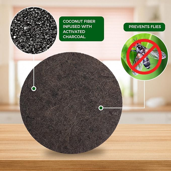 Compost Filters, 7.25 Inch | Biodegradable Coconut Fiber Charcoal Air Filters - Image 5