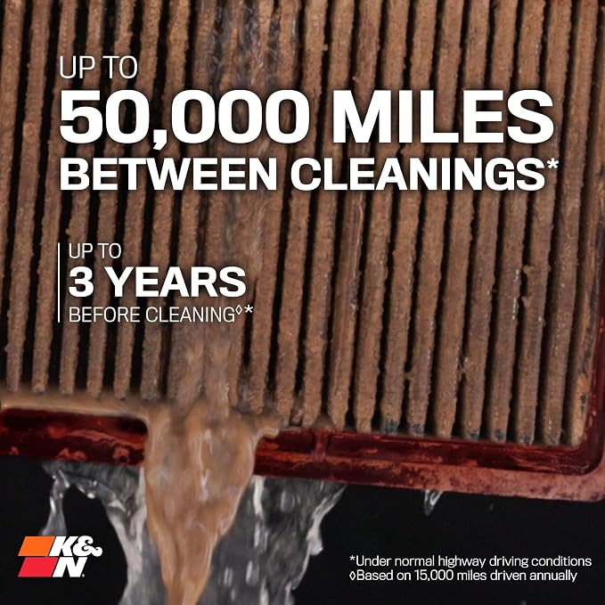 K&N Dryflow Lifetime Engine Air Filter: High Performance, Dry Synthetic - Image 5