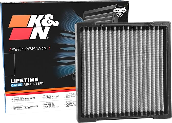 K&N LIFETIME Cabin Air Filter: Premium, Clean Air by KNEngineeringInc