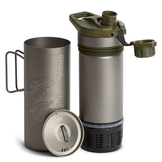 GRAYL GeoPress Titanium 24 oz Water Purifier Bottle - Image 2