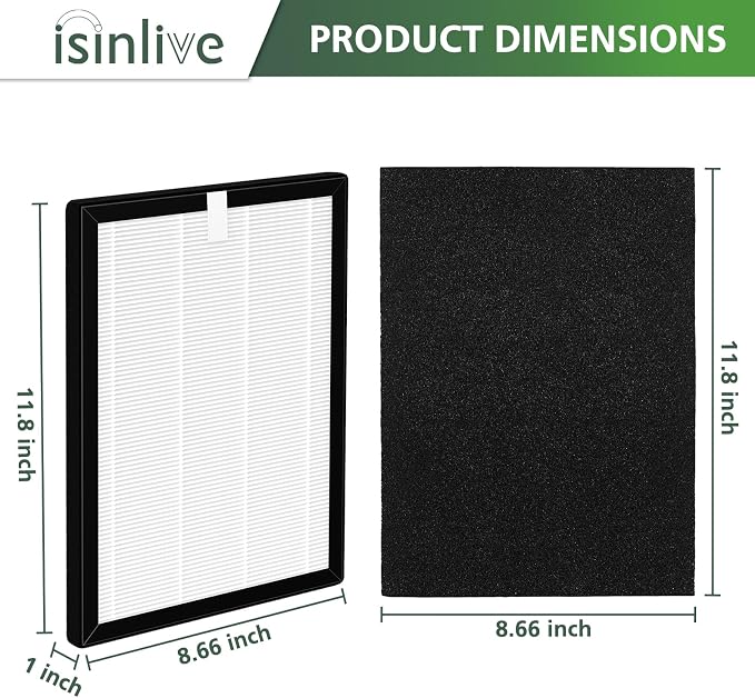 isinlive 4-Pack ProHEPA 9000 Replacement Filters, Compatible - Image 7