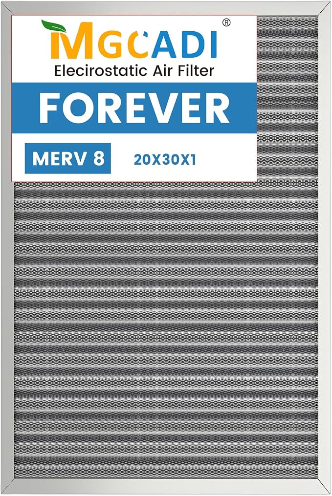 30x20x1 HVAC Furnace Air Filter, Lasts a Lifetime, the Last HVAC Filter You by MGCADI