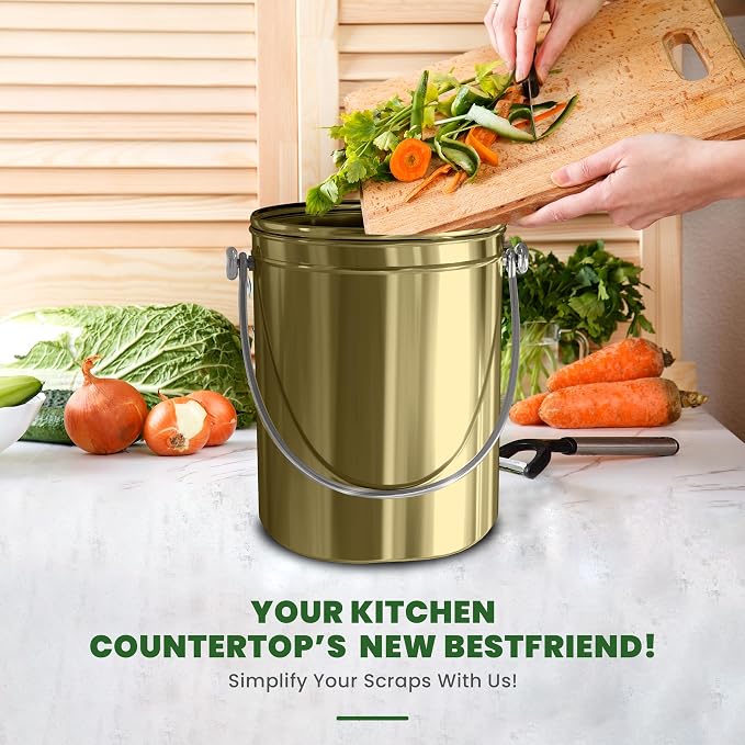 Utopia Kitchen Compost Bin for Kitchen Countertop - Image 6